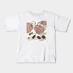 Recharge your brain Kids T-Shirt